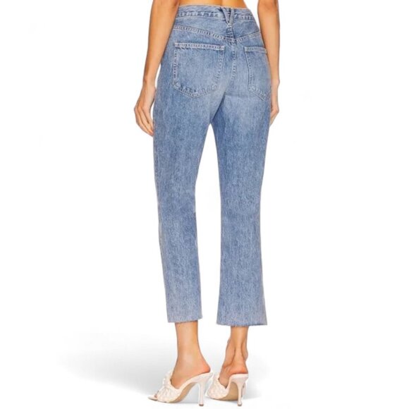 Veronica Beard Carly High Rise Kick Flare Jeans in Pebble Stone Size 26 - Picture 2 of 10